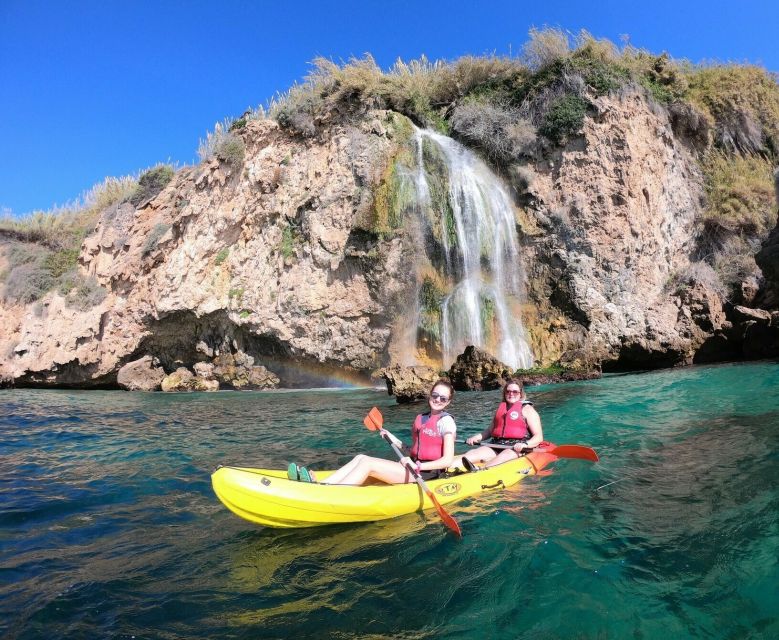 Nerja: Nerja and Cascada De Maro Sea Kayak Tour - Multilingual Live Guide and Meeting Point