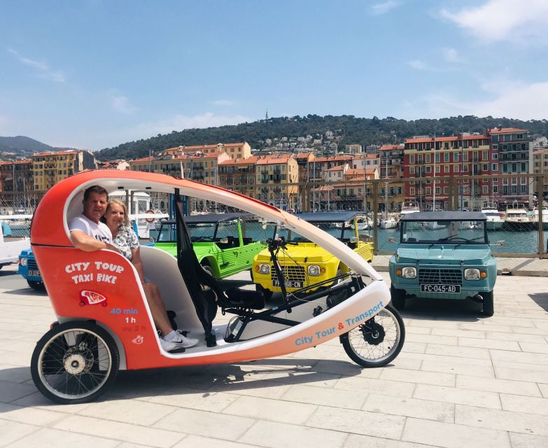 Nice: Guided Tour in Electrically Assisted Vélotaxi. - Highlights