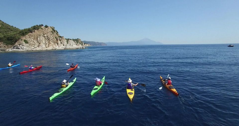 Ouranoupoli: Sea Kayaking Drenia Islands Private Day Tour - Itinerary and Main Sites