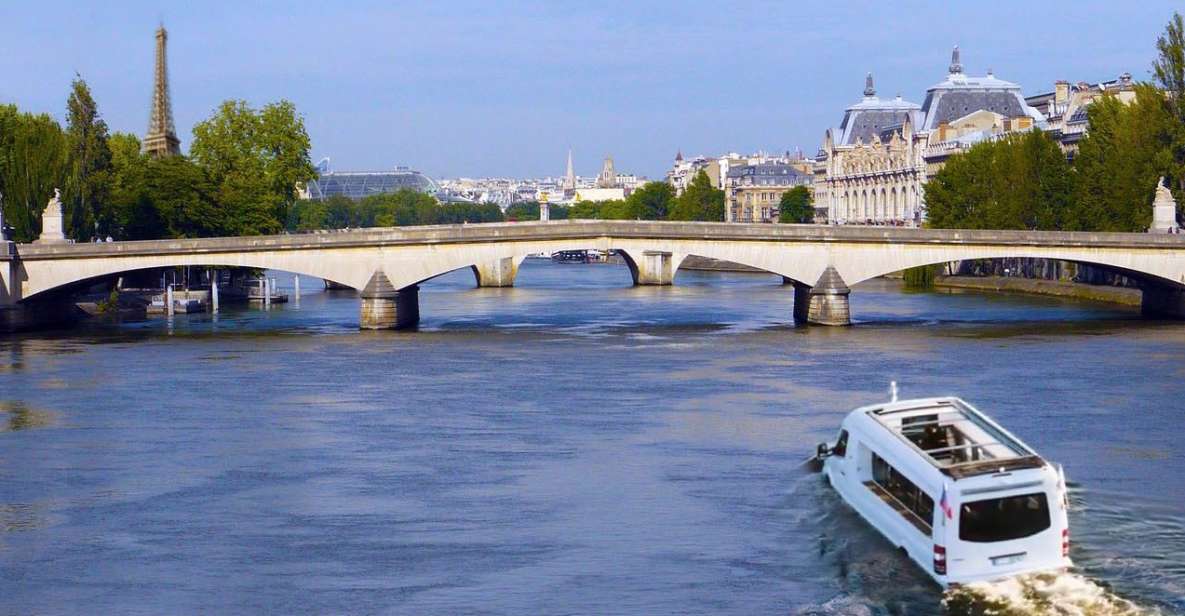 Paris: Amphibious Minibus From Versailles Boat and Road Tour - Booking Information