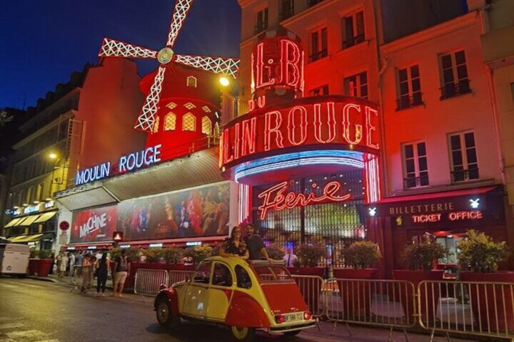 Paris: City Sightseeing Tour At Night In Vintage Car