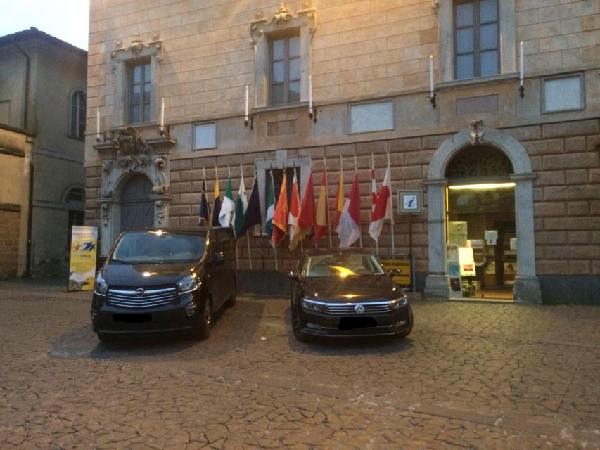Perugias Airport Transfer to Siena Arezzo by Car or Vans - Booking Information for Car Transfer