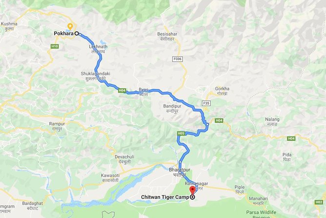 Pokhara to Chitwan, Sauraha by Private Vehicle - Booking Process and Confirmation Details