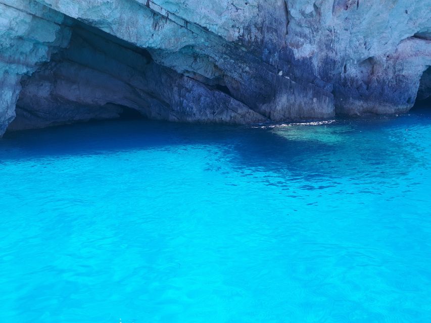 Porto Vromi: Navagio Beach & Blue Caves Private Boat Tour - Duration and Features