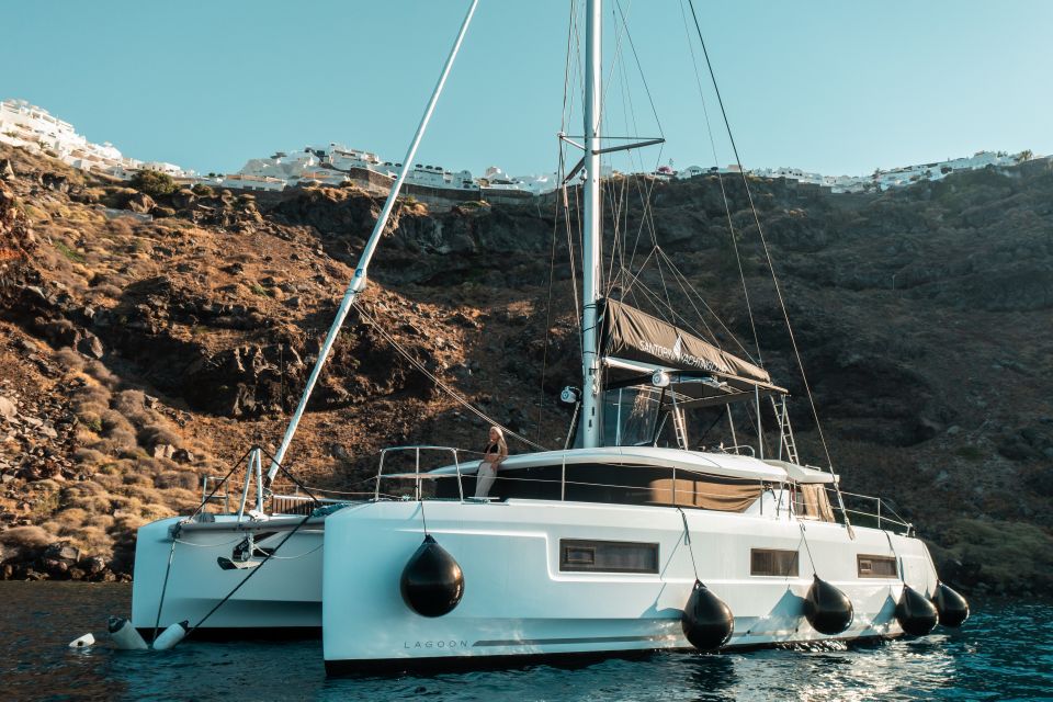 Santorini: Majestic Catamaran Cruise With Meal and Drinks - Inclusions