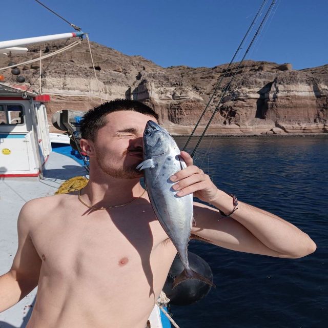 Santorini: Private Morning Deep Sea Fishing Boat Trip - Language Options and Inclusions