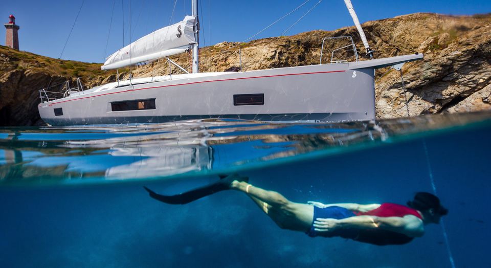 Santorini: Private Sailing Cruise With Meal & Swim Stops - Full Description