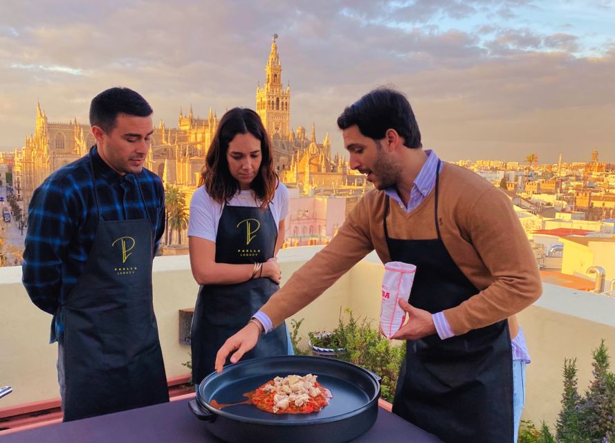 Seville: Highlights Rooftop Tour & Paella Cooking Class - Experience Highlights