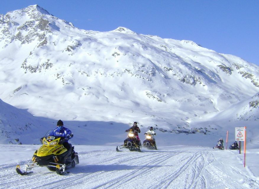 Snowmobile Tour Madesimo / Splügen Pass (Daytrip St. Moritz) - Inclusions