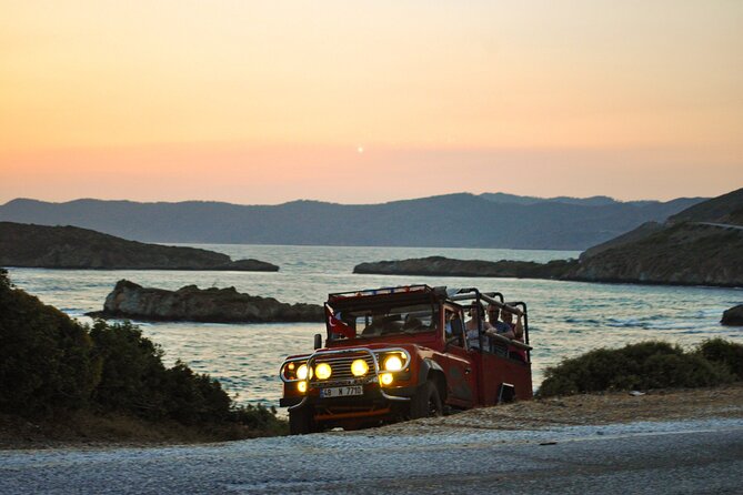 Sunset and Beach Party, Swim With Barbeque Dinner (4x4 Jeep) From Marmaris - Beachside Barbecue in Hisarönü