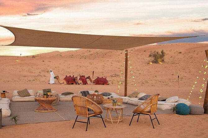 Sunset and Dinner Luxury Desert Experience With Transfers - Culinary Delights at Sunset