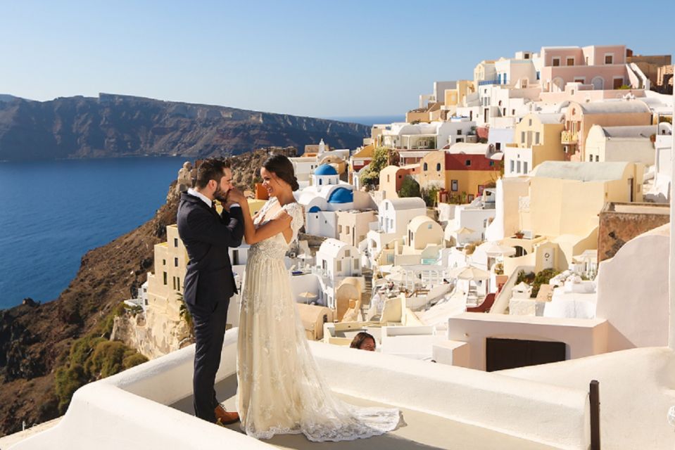 Unique Wedding Photos in Oia Village - Exclusive Photoshoot Setting in Oia