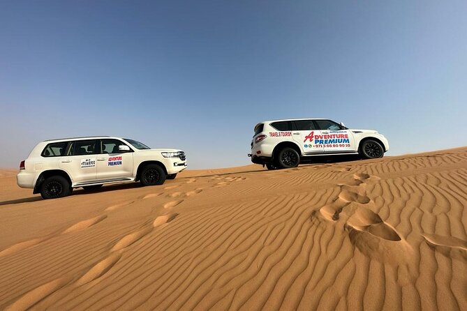 4x4 Dubai Desert Safari With Camel Ride and Sandboarding & Dunes - Common questions
