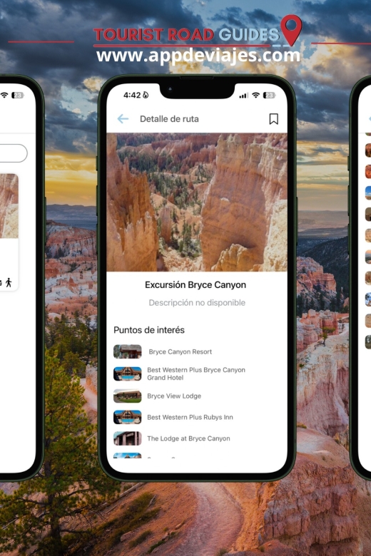 App Self-Guided Road Routes Bryce Canyon - Encounter Natural Amphitheaters and Hoodoos