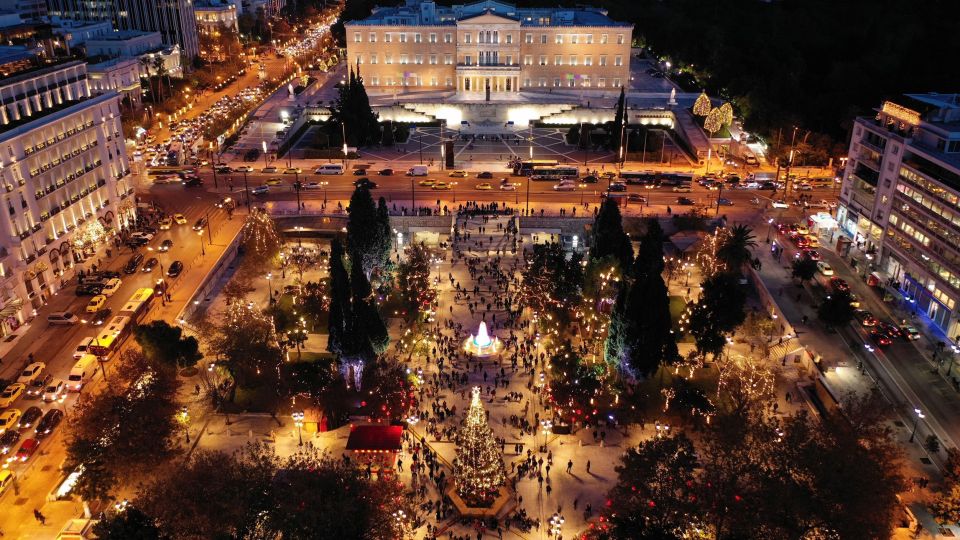 Athens at Night Small-Group Walking Tour With Dinner - Meeting Point