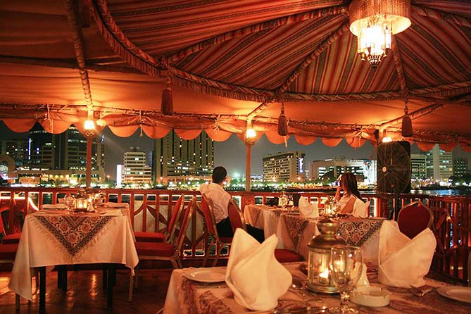Dubai Dhow Dinner Cruise Creek With Private Transfer From Dubai - Witness Live Tanura Dance Performance