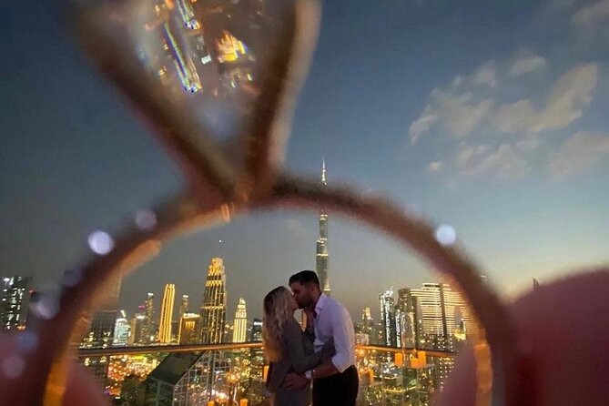 Engagement Proposal at Private Terrace Burj Khalifa View - Engagement Moments Captured