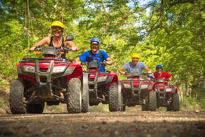 Family ATV Cenote Five Zip Lines Photos Taco Lunch Tequila Taste - Inclusions