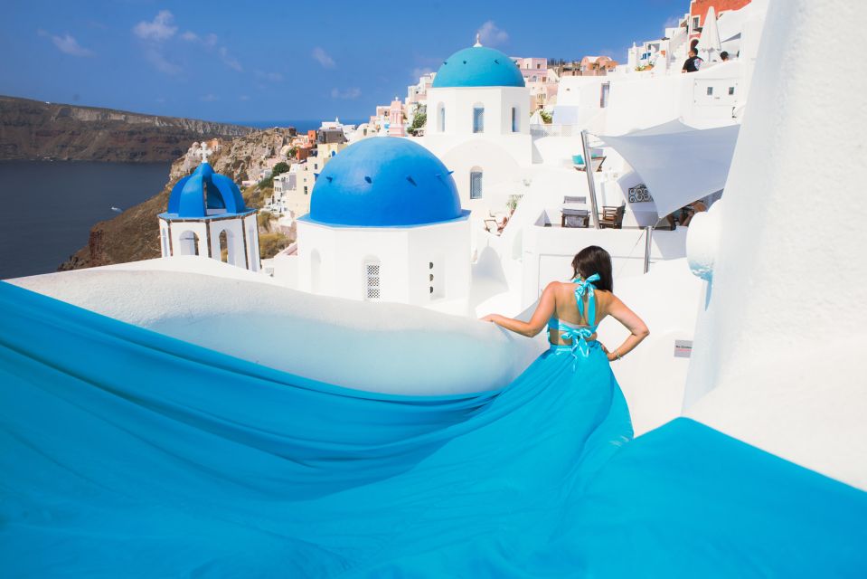 Flying Dress Santorini Photoshoot - Booking and Reservation Process