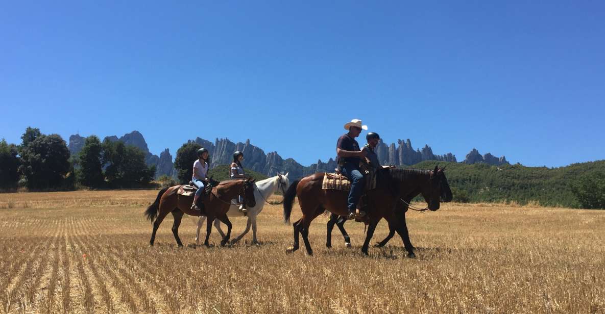 From Barcelona: Horseback Tour in Montserrat National Park - Full Tour Description