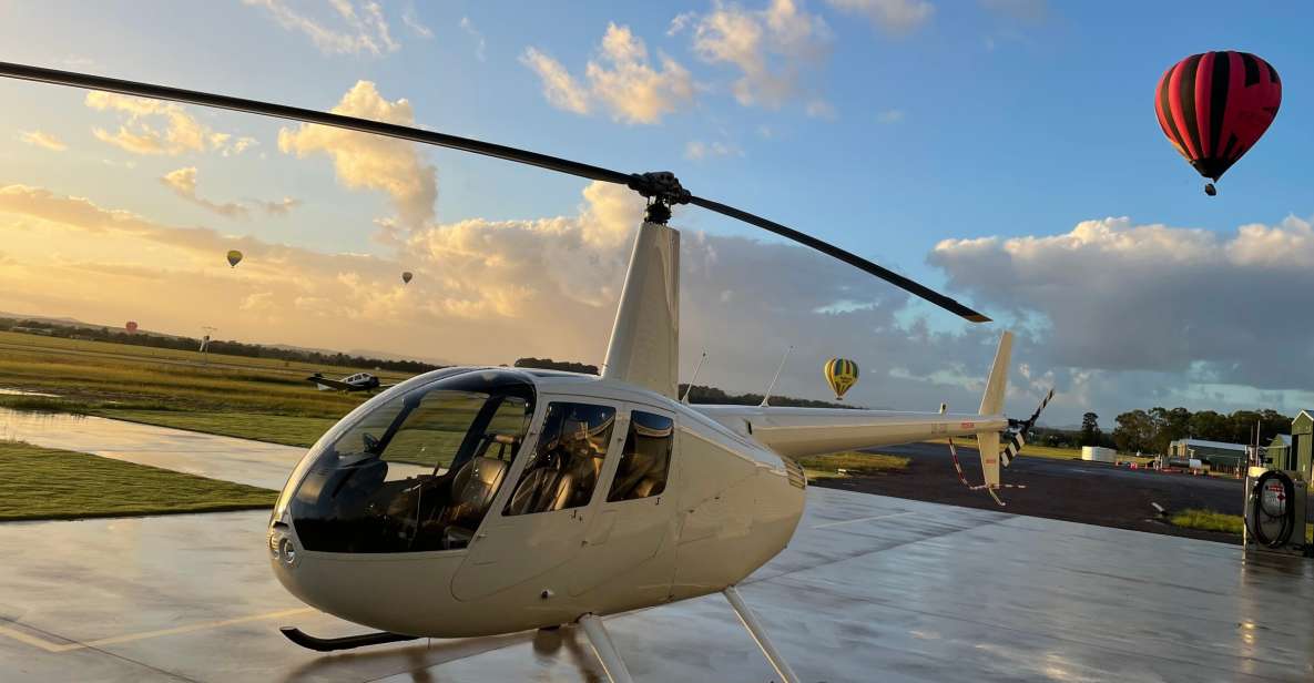 From Cessnock: Private Helicopter Flight & Dining Experience - Full Description