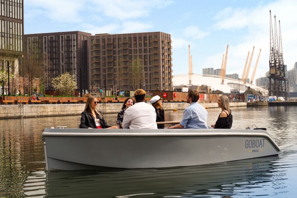 London: Goboat Rental in Canary Wharf With London Docklands - Booking Information