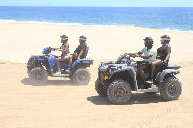 Los Cabos Beach & Desert Tour in Automatic Atv Tequila Tasting - Meeting, Pickup, and Transportation