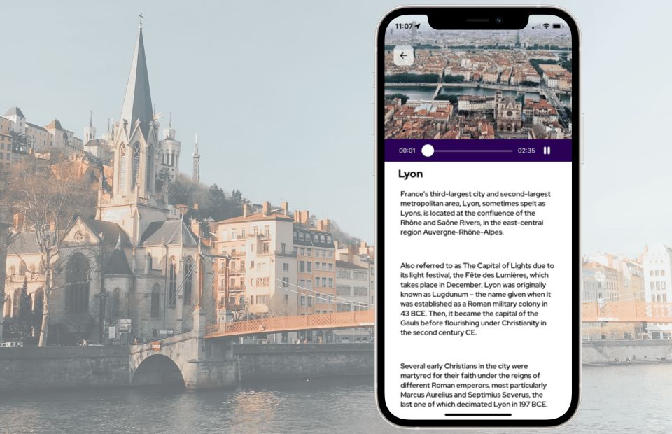 Lyon: City Highlights Self-Guided Audio Tour With App - Tour Description