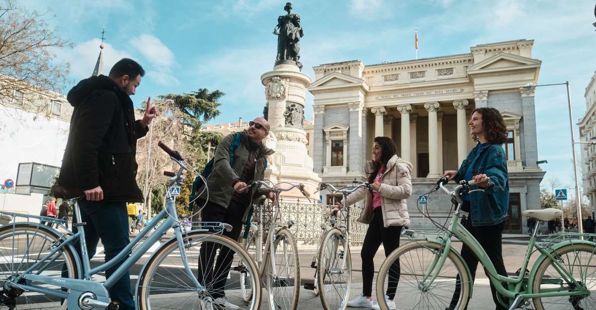Madrid: Guided Historical Vintage Bike Tour With Tapas - Inclusions