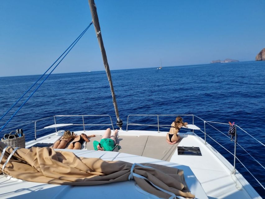 Milos: Kleftiko & Poliegos Catamaran Trip With Meal & Drinks - Trip Highlights