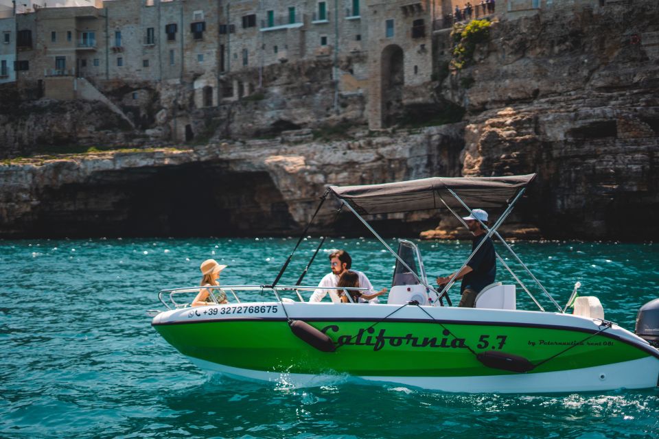 Monopoli: Private Polignano a Mare Grottos Speedboat Cruise - Inclusions
