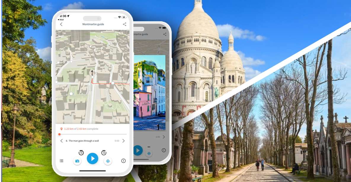 Montmartre and Pere-Lachaise Self-Tour With Audio Guide - Inclusions and Benefits