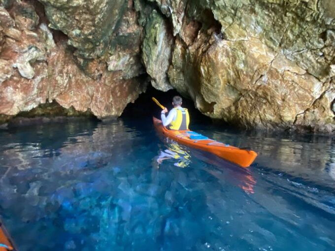 Naxos: Rhina Cave and Coastline Sea Kayaking Tour - Tour Highlights and Activities