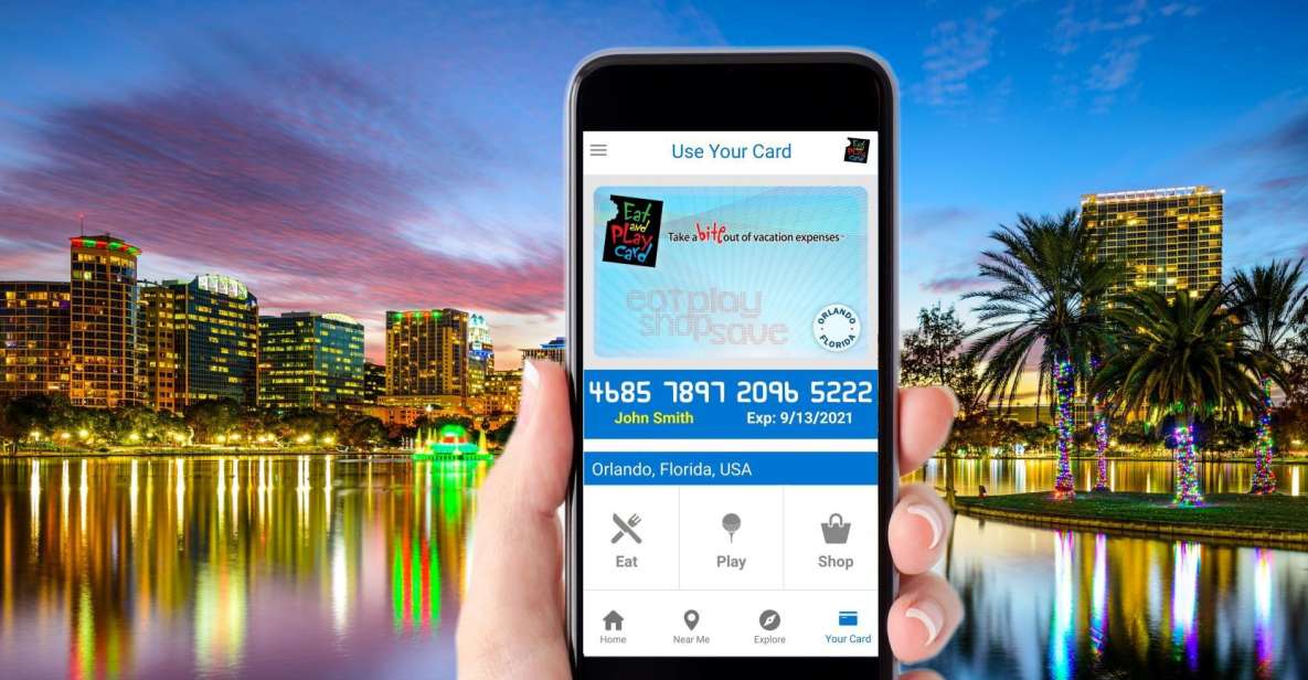 Orlando: Eat & Play Digital Discount Card - Entertainment Options