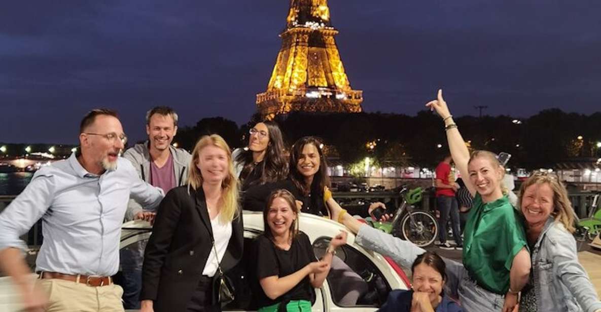 Paris: City Sightseeing Tour at Night in Vintage Car - Experience Highlights