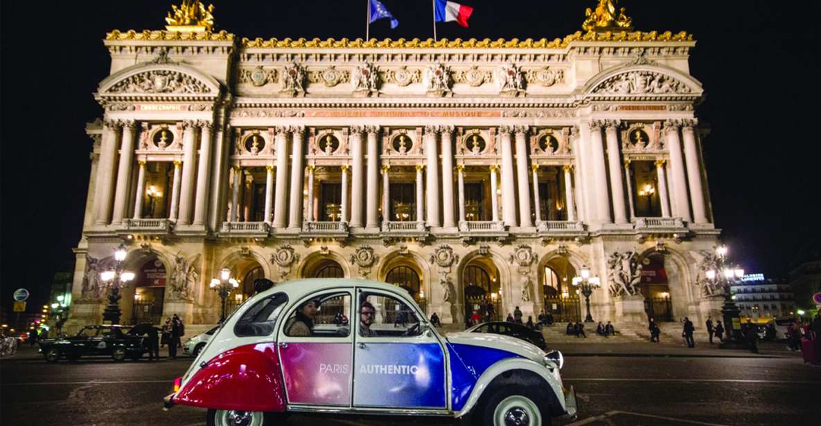 Paris: Discover Paris by Night in a Vintage Car With a Local - Tour Highlights