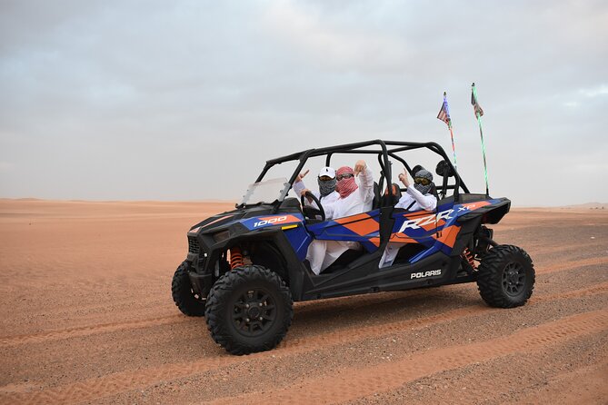 Polaris RZR 1000cc Self Drive 4 Seats Camel Ride and Sandboarding - Sandboarding Fun in the Dunes