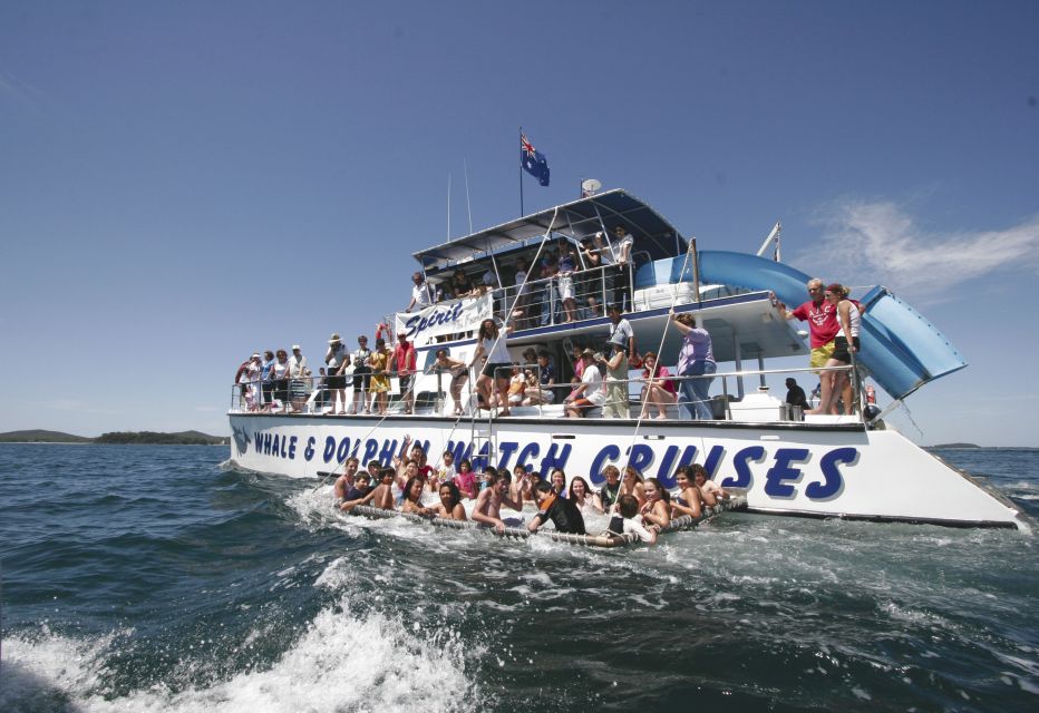 Port Stephens: Dolphin Watch Cruise With Swimming & Slides - Coastal Views and Dolphin Spotting