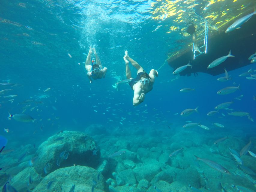 Puerto De Mogan: Boat and Snorkeling Trip - Family-Friendly Activities and Food Options