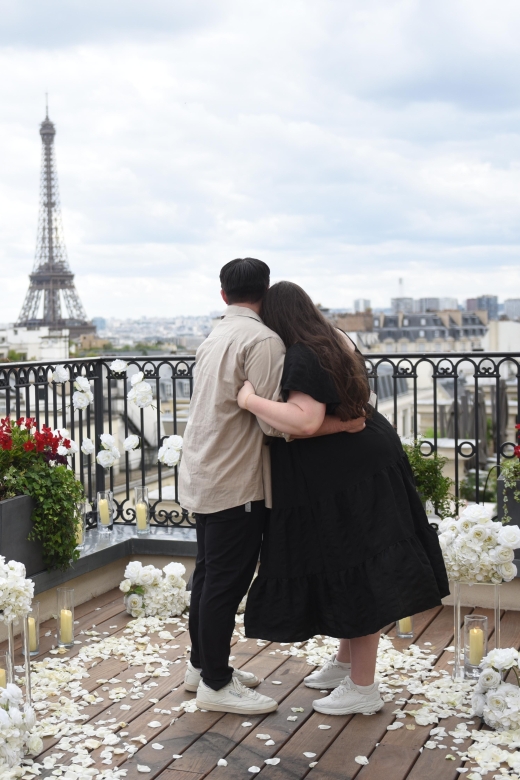 Romantic Proposal on an Eiffel View Palace Terrace - Proposal Package Inclusions