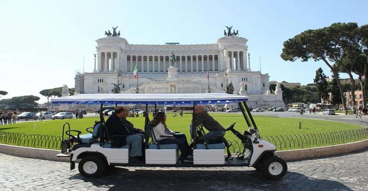 Rome Private Golfcart Tour - Booking Information