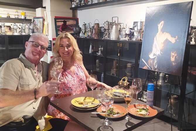 Rome Wine Tasting: Caravaggio Experience & Lunch With Gelato - Italian Food Pairing