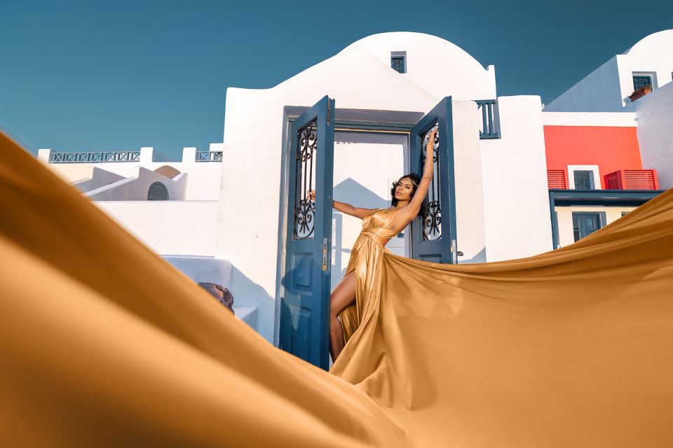 Santorini: Flying Dress Photoshoot Marilyn Package - Photo Editing Timeline