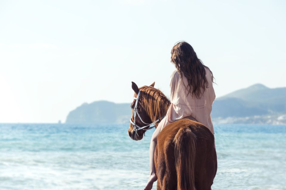 Santorini: Horse Riding Trip to Black Sandy Beach - Inclusions and Amenities