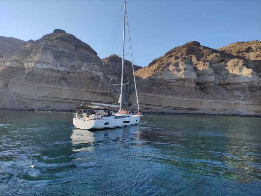 Santorini: Private Sailing Cruise With Meal & Swim Stops - Inclusions