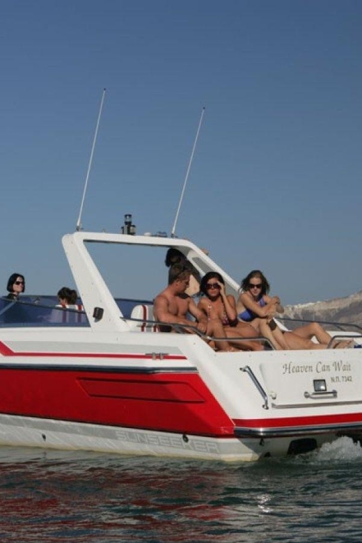 Santorini: Private Speedboat Cruise With Meal & Drinks - Inclusions