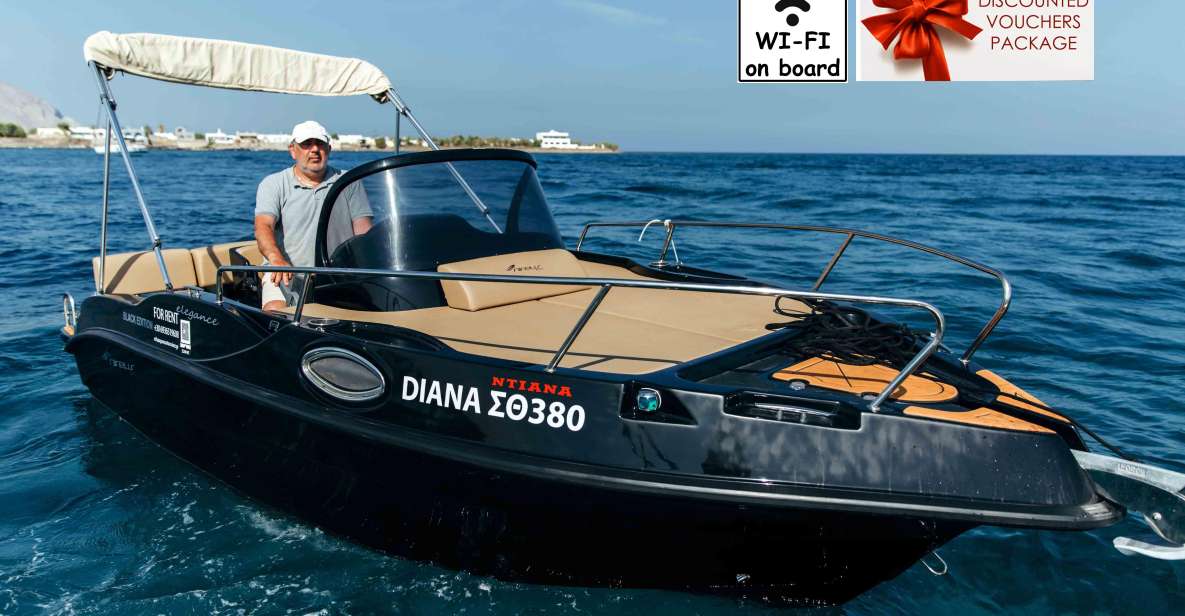 Santorini Rent a Boat License Free - Description and Inclusions