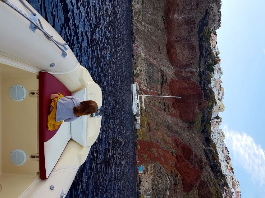 Santorini:Akrotiri Guided Tour & Motorboat Cruise With Lunch - Booking Details and Information