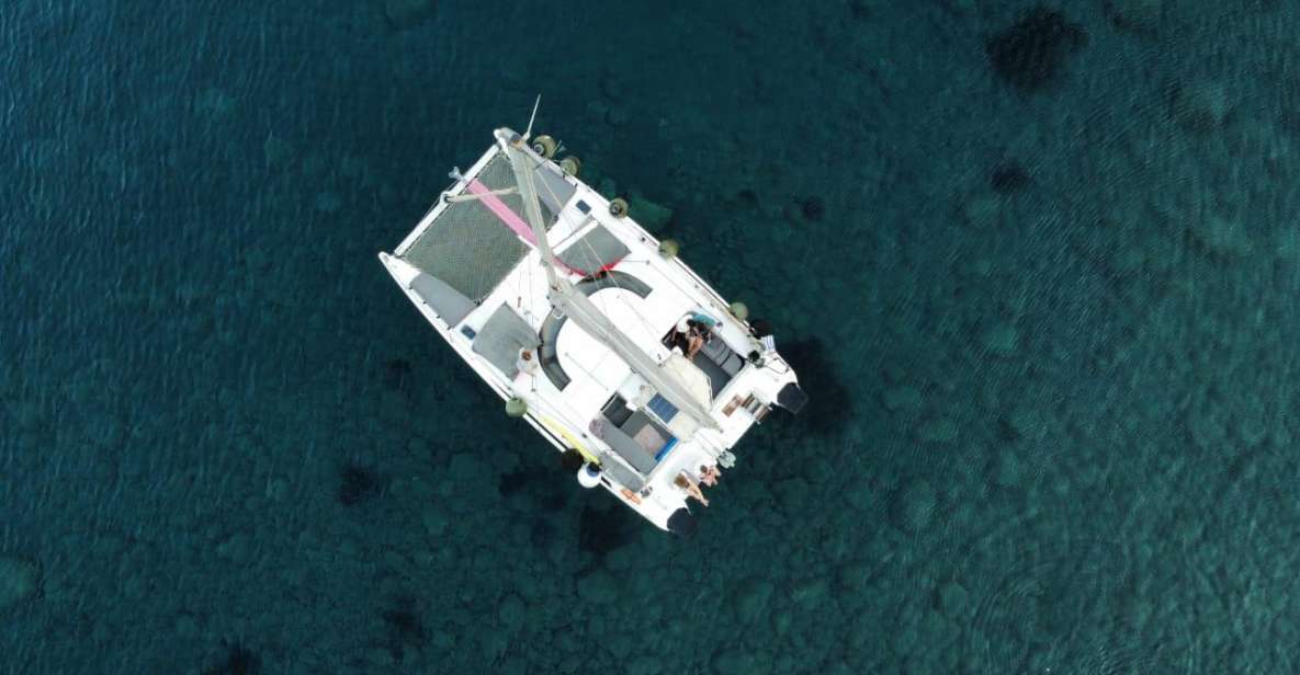 Santorini:Catamaran: Private Cruise With Food & Drinks - Inclusions