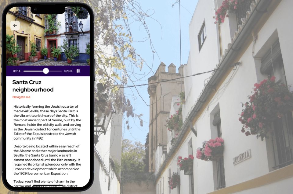 Seville: Barrio De Santa Cruz Self-Guided Audio Tour - Booking and Cancellation Policy Details